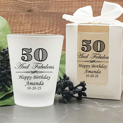 party souvenirs for 50th birthday.